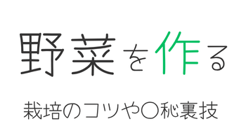 野菜を作る